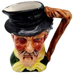 Toby Jug Mug Old Man Merchant Fillpot Vintage 4 Inch Painted Ceramic Miniature